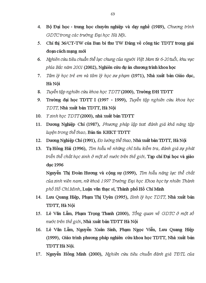 image for page Nghiên cứu xây dựng tiêu chuẩn đánh giá trình độ thể lực chuyên môn cho nam sinh viên quần vợt