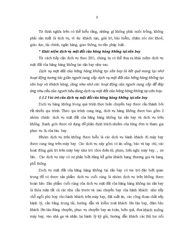image for page Nâng cao chất lượng dịch vụ mặt đất của Hãng Hàng không quốc gia Việt Nam tại sân bay quốc tế Nội Bài