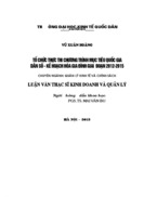 Tổ chức thực thi Chương trình mục tiêu quốc gia Dân số - Kế hoạch hóa gia đình giai đoạn 2012-2015