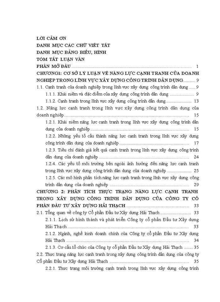 image for page Nâng cao năng lực cạnh tranh trong xây dựng công trình dân dụng của Công ty cổ phần Đầu tư và Xây dựng Hải Thạch