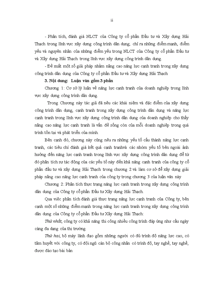 image for page Nâng cao năng lực cạnh tranh trong xây dựng công trình dân dụng của Công ty cổ phần Đầu tư và Xây dựng Hải Thạch