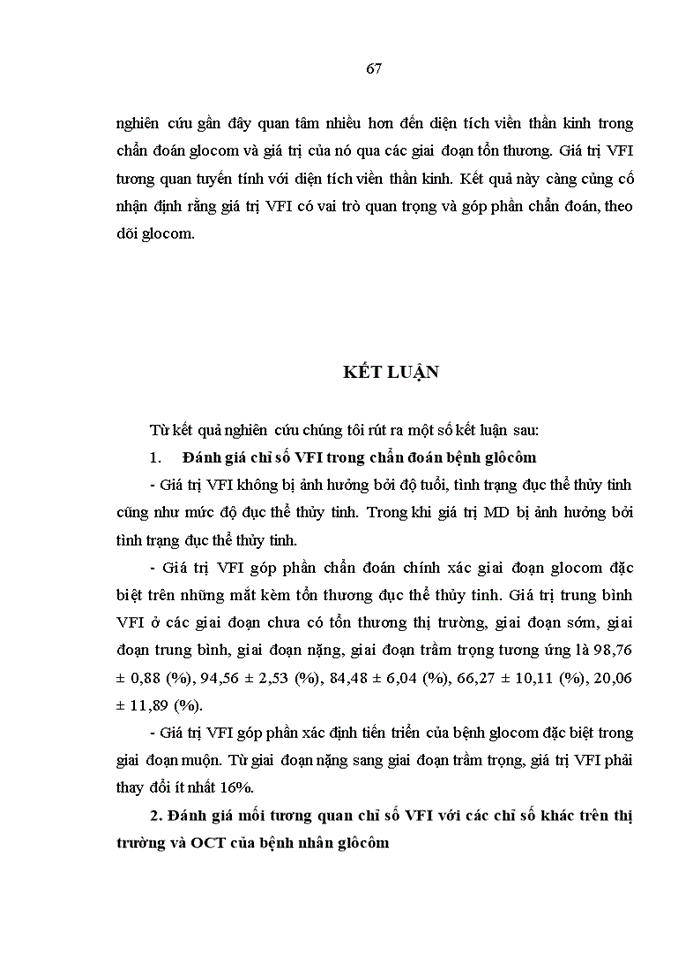 image for page Đánh giá chỉ số VFI (Visual Field Index) trong chẩn đoán bệnh glôcôm