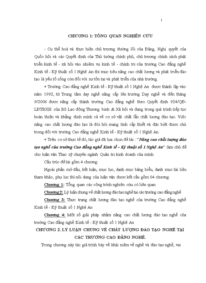 image for page Nâng cao chất lượng đào tạo nghề của trường Cao đẳng nghề Kinh tế - Kỹ thuật số 1 Nghệ An