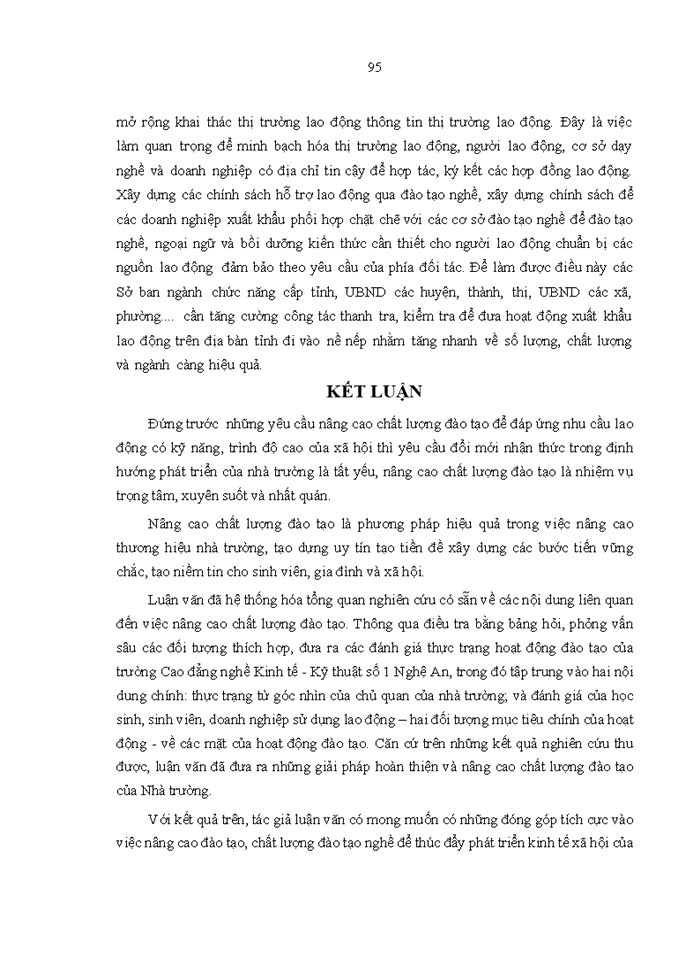image for page Nâng cao chất lượng đào tạo nghề của trường Cao đẳng nghề Kinh tế - Kỹ thuật số 1 Nghệ An