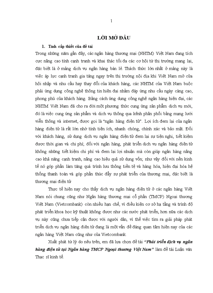 image for page Phát triển dịch vụ ngân hàng điện tử tại Ngân hàng TMCP Ngoại thương Việt Nam