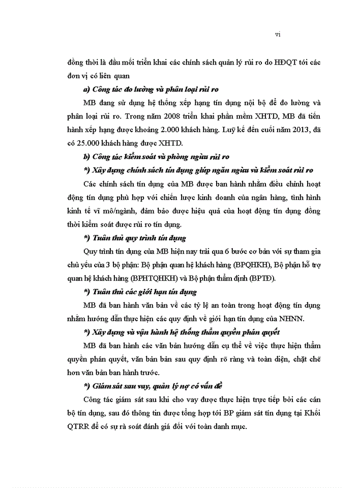 image for page Tăng cường quản lý rủi ro tín dụng tại Ngân hàng TMCP Quân đội