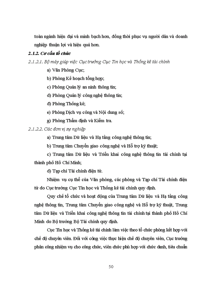 image for page Hoàn thiện tổ chức công tác kế toán tại Cục Tin học và Thống kê tài chính