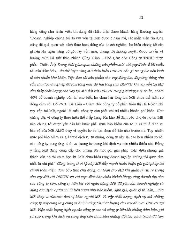 image for page Mở rộng cho vay đối với doanh nghiệp vừa và nhỏ của hội sở chính Ngân hàng thương mại cổ phần Quân đội