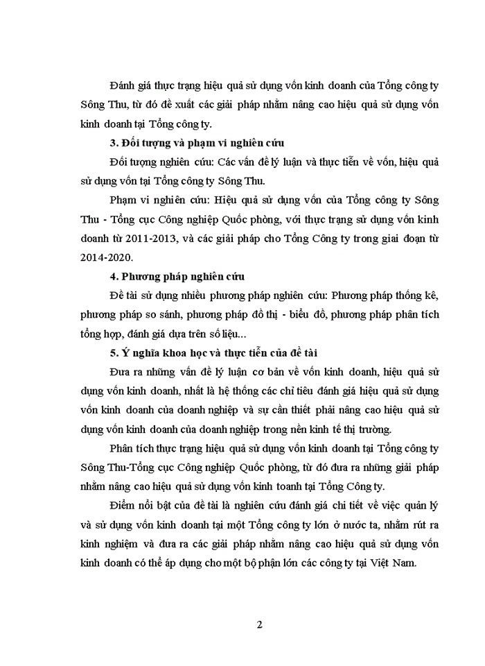 image for page Một số giải pháp nâng cao hiệu quả sử dụng vốn sản xuất kinh doanh tại Tổng công ty Sông Thu - Tổng cục Công nghiệp Quốc phòng