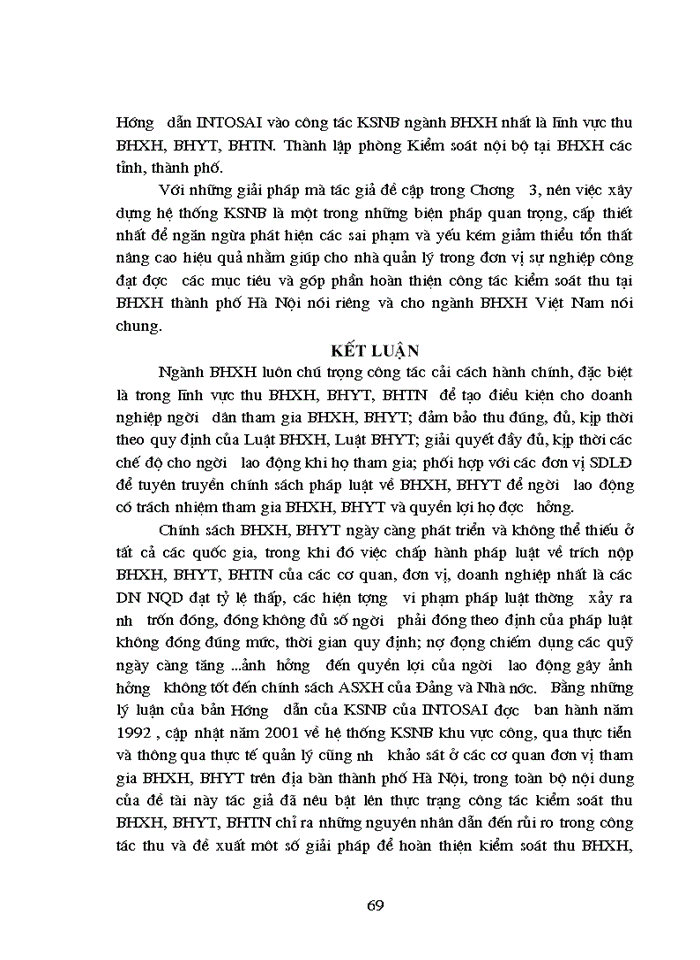 image for page Hoàn thiện công tác kiểm soát thu tại bảo hiểm xã hội thành phố Hà Nội
