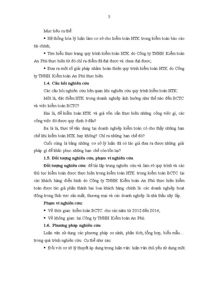 image for page Hoàn thiện quy trình kiểm toán hàng tồn kho trong kiểm toán báo cáo tài chính do công ty TNHH kiểm toán An Phú thực hiện