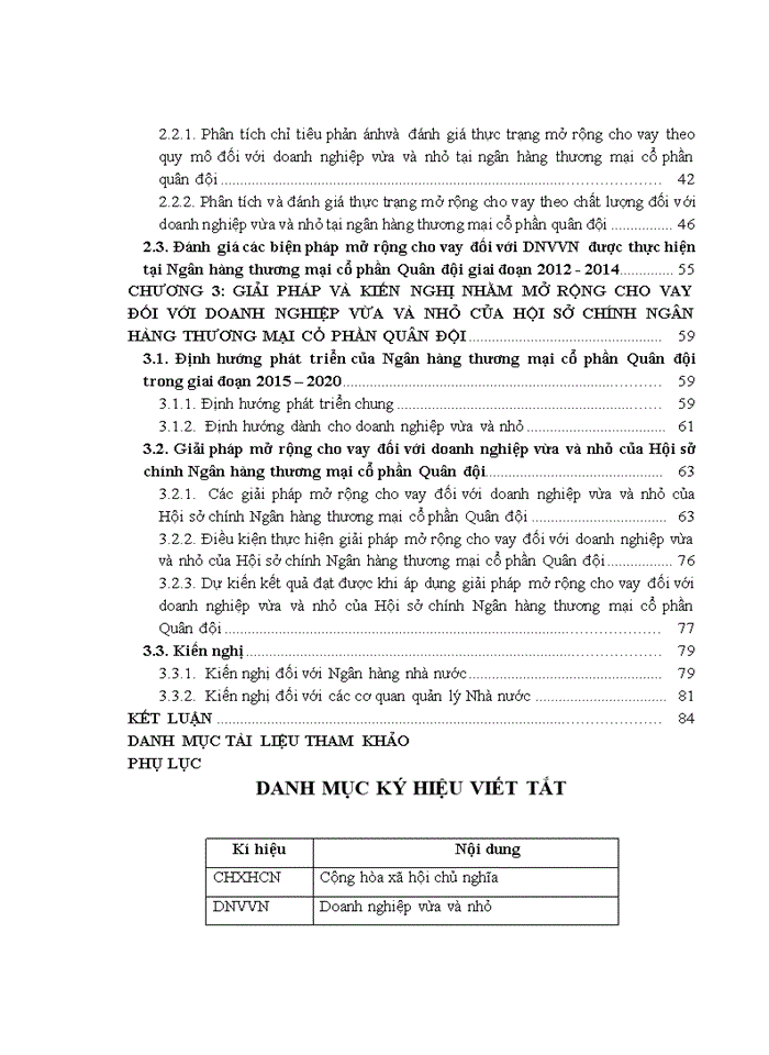 image for page Mở rộng cho vay đối với doanh nghiệp vừa và nhỏ của hội sở chính Ngân hàng thương mại cổ phần Quân đội