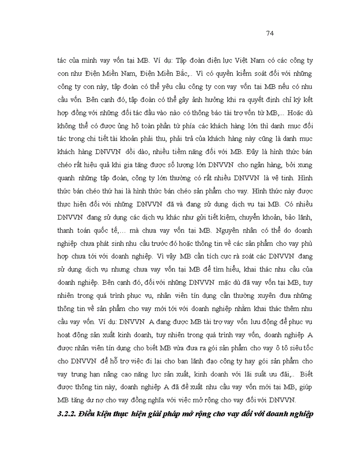 image for page Mở rộng cho vay đối với doanh nghiệp vừa và nhỏ của hội sở chính Ngân hàng thương mại cổ phần Quân đội