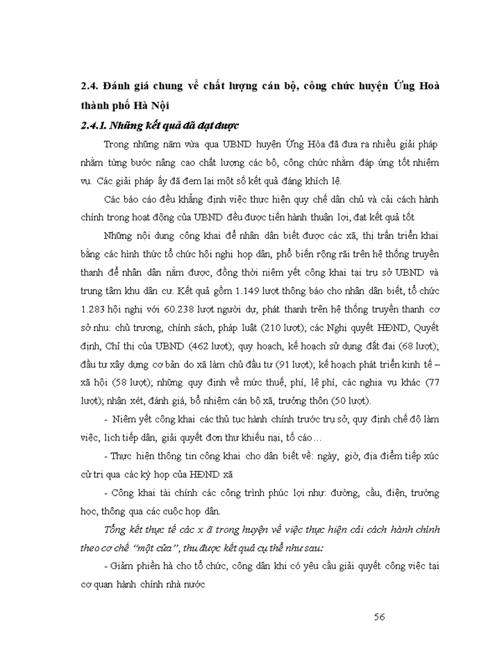 image for page Nâng cao chất lượng cán bộ công chức của UBND huyện Ứng Hoà thành phố Hà Nội