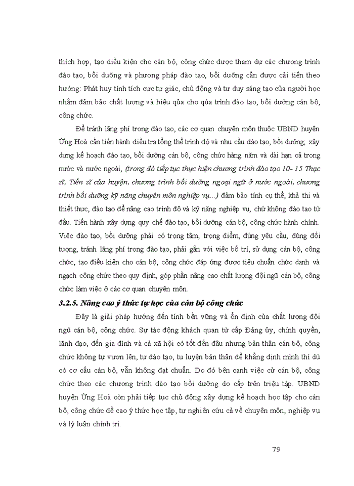 image for page Nâng cao chất lượng cán bộ công chức của UBND huyện Ứng Hoà thành phố Hà Nội