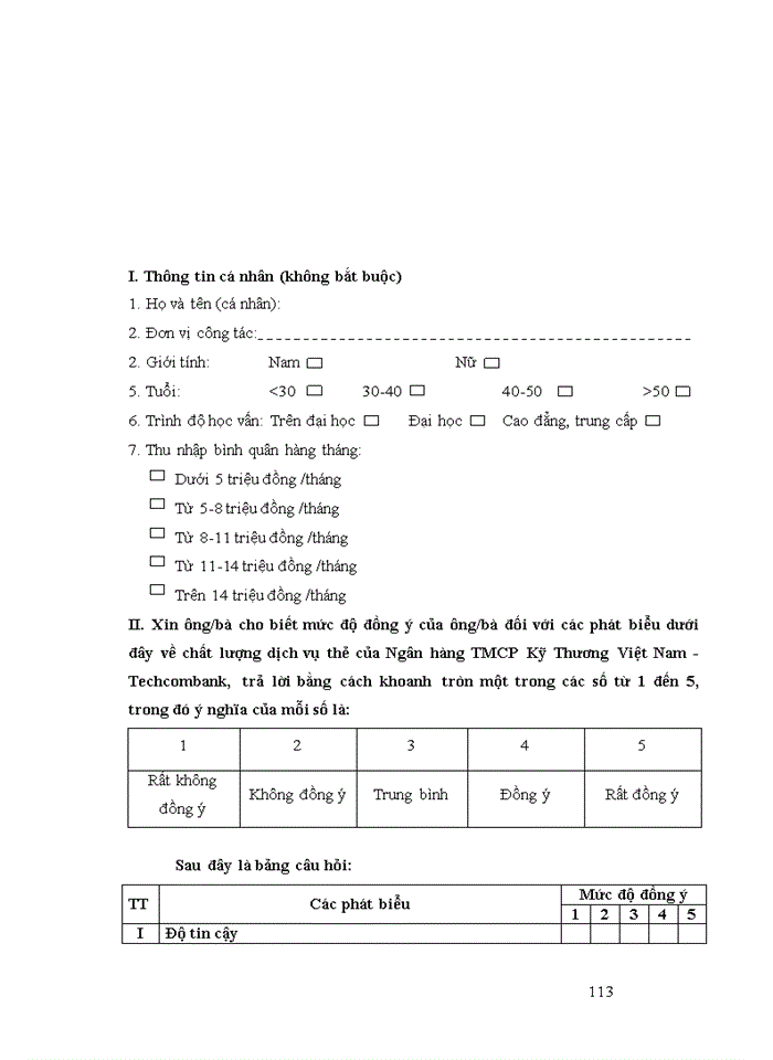 image for page Nâng cao chất lượng dịch vụ thẻ tại Ngân hàng TMCP Kỹ thương Việt Nam - Techcombank