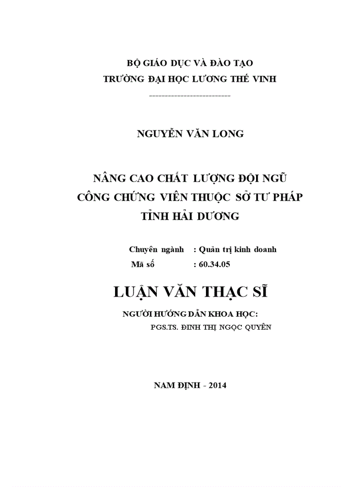 Nâng cao chất lượng đội ngũ Công chứng viên thuộc Sở Tư pháp tỉnh Hải Dương