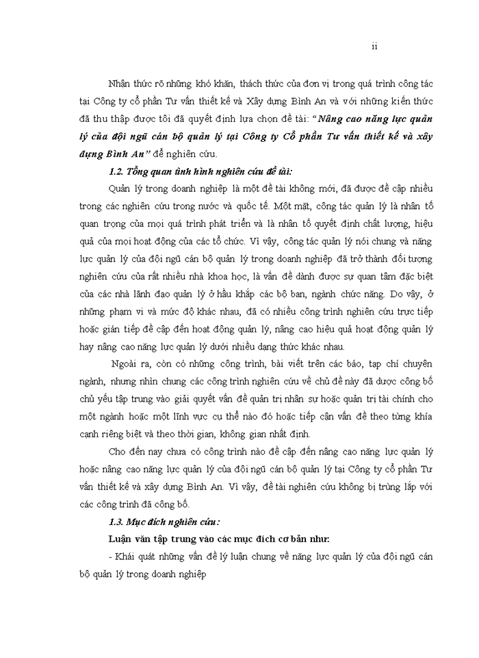 image for page Nâng cao năng lực quản lý của đội ngũ cán bộ quản lý tại Công ty Cổ phần Tư vấn thiết kế và xây dựng Bình An