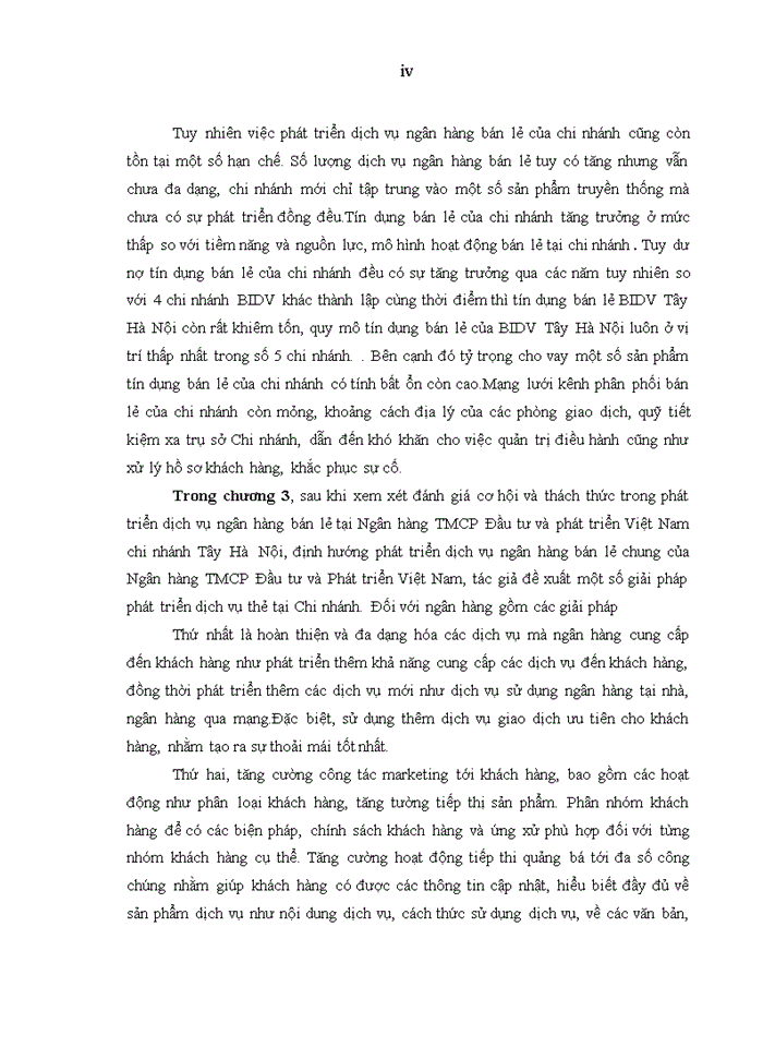image for page Phát triển dịch vụ ngân hàng bán lẻ tại Ngân hàng TMCP đầu tư và phát triển Việt Nam chi nhánh Tây Hà Nội