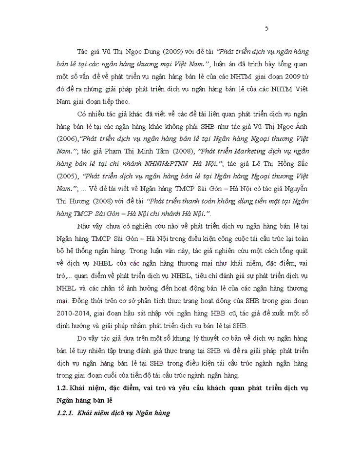 image for page Phát triển dịch vụ ngân hàng bán lẻ tại Ngân hàng TMCP Sài Gòn – Hà Nội