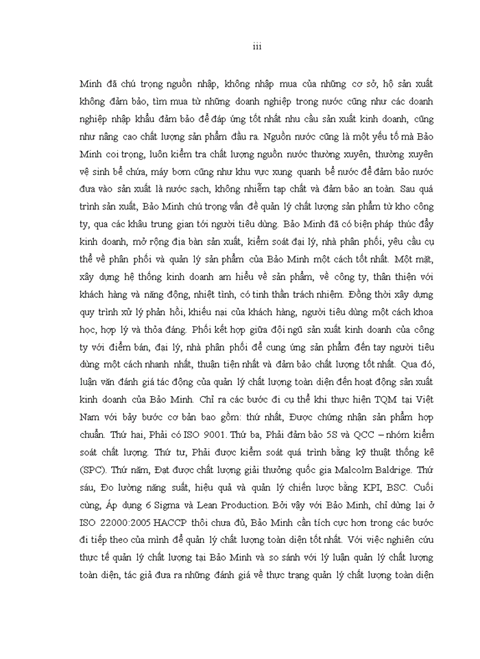 image for page Quản lý chất lượng toàn diện trong kinh doanh sản phẩm bánh mứt kẹo của công ty cổ phần bánh mứt kẹo Bảo Minh