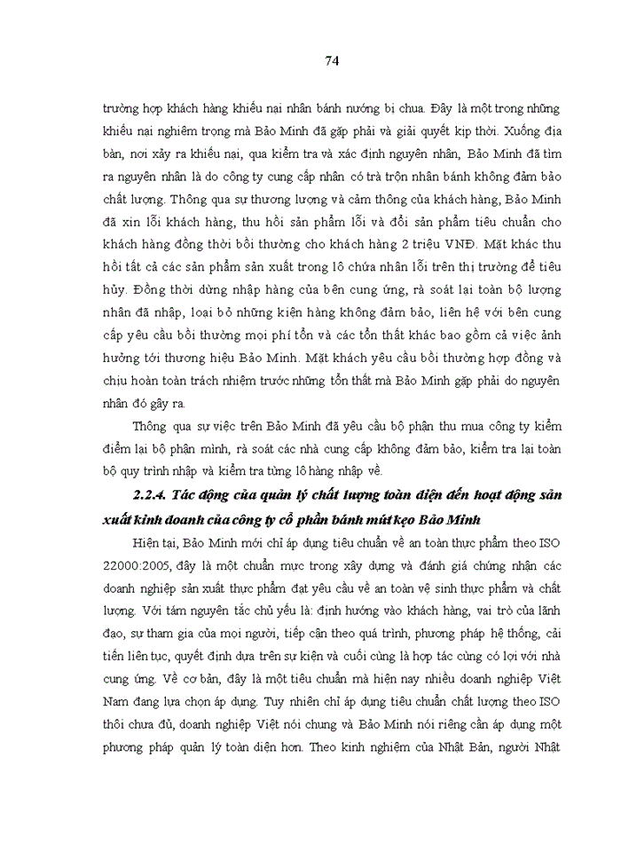 image for page Quản lý chất lượng toàn diện trong kinh doanh sản phẩm bánh mứt kẹo của công ty cổ phần bánh mứt kẹo Bảo Minh