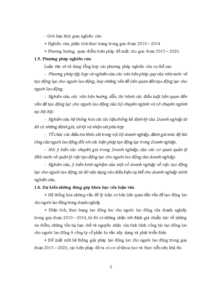 image for page Tạo động lực cho người lao động tại Công ty cổ phần tư vấn xây dựng và phát triển điện