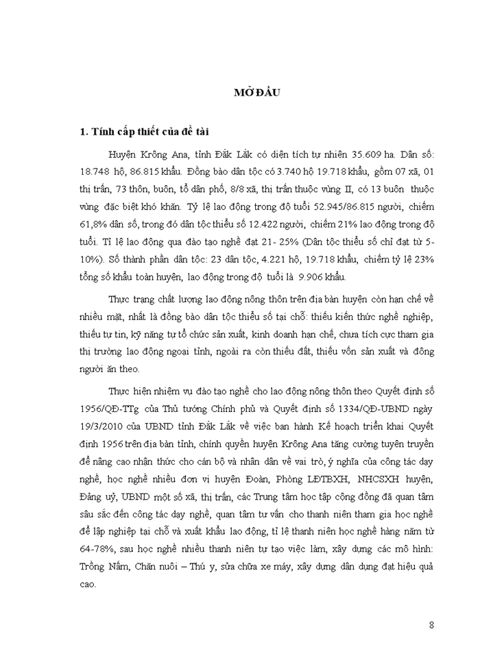 image for page Tổ chức thực thi chính sách đào tạo nghề cho lao động nông thôn của chính quyền huyện Krông Ana, tỉnh Đắk Lắk