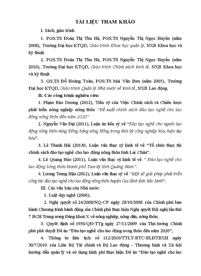 image for page Tổ chức thực thi chính sách đào tạo nghề cho lao động nông thôn của chính quyền huyện Krông Ana, tỉnh Đắk Lắk