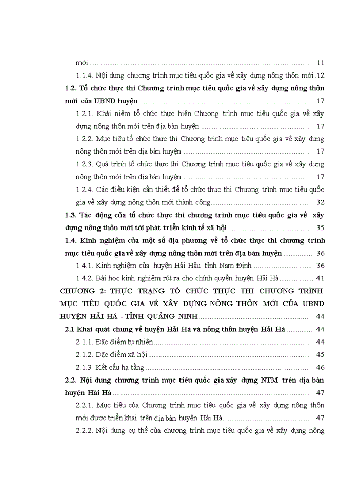 image for page Tổ chức thực thi Chương trình mục tiêu Quốc gia về xây dựng nông thôn mới trên địa bàn huyện Hải Hà – tỉnh Quảng Ninh