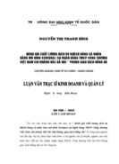 Đánh giá chất lượng dịch vụ khách hàng cá nhân theo mô hình Servqual tại Ngân hàng TMCP Công thương Việt Nam Chi nhánh Bắc Hà Nội-Phòng giao dịch Hồng Hà