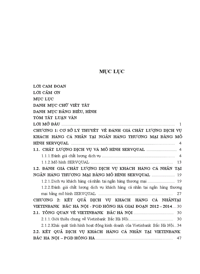 image for page Đánh giá chất lượng dịch vụ khách hàng cá nhân theo mô hình Servqual tại Ngân hàng TMCP Công thương Việt Nam Chi nhánh Bắc Hà Nội-Phòng giao dịch Hồng Hà