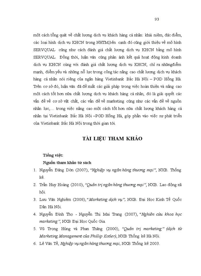 image for page Đánh giá chất lượng dịch vụ khách hàng cá nhân theo mô hình Servqual tại Ngân hàng TMCP Công thương Việt Nam Chi nhánh Bắc Hà Nội-Phòng giao dịch Hồng Hà