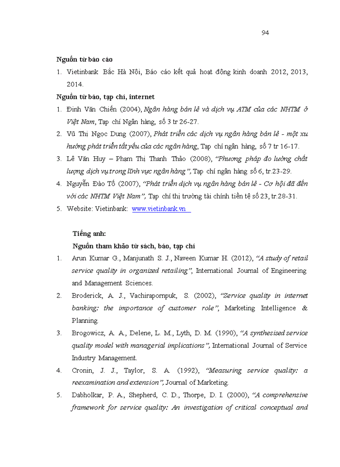 image for page Đánh giá chất lượng dịch vụ khách hàng cá nhân theo mô hình Servqual tại Ngân hàng TMCP Công thương Việt Nam Chi nhánh Bắc Hà Nội-Phòng giao dịch Hồng Hà