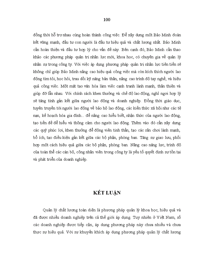 image for page Quản lý chất lượng toàn diện trong kinh doanh sản xuất bánh mứt kẹo của công ty cổ phần bánh mứt kẹo Bảo Minh