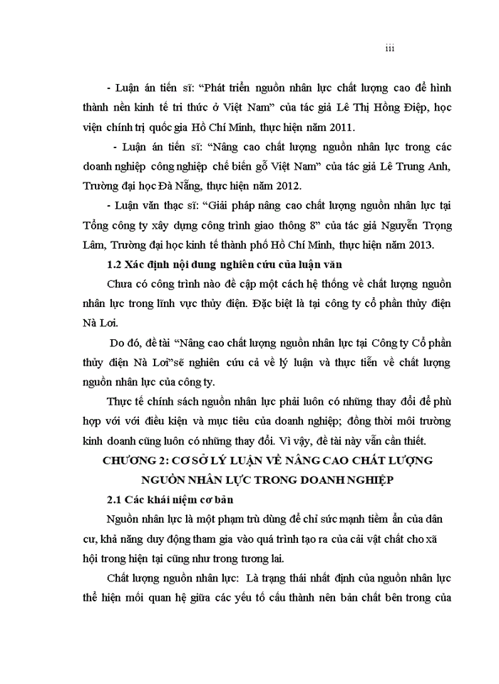 image for page Nâng cao chất lượng nguồn nhân lực tại Công ty Cổ phần thủy điện Nà Lơi