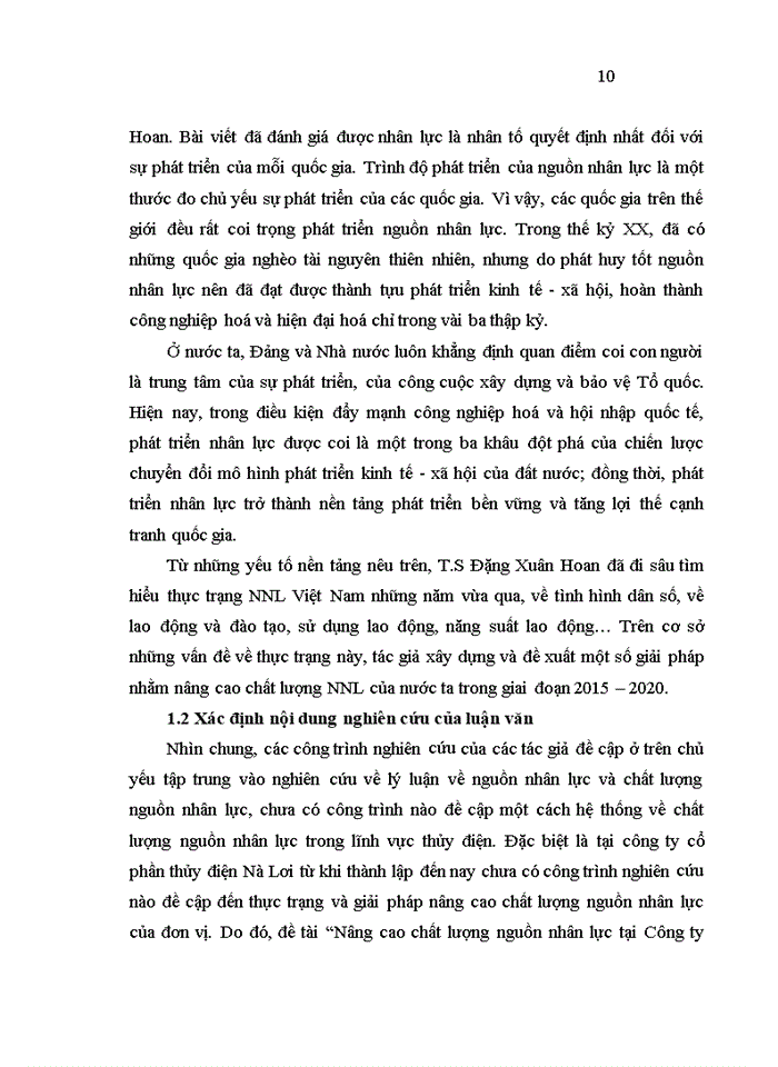 image for page Nâng cao chất lượng nguồn nhân lực tại Công ty Cổ phần thủy điện Nà Lơi