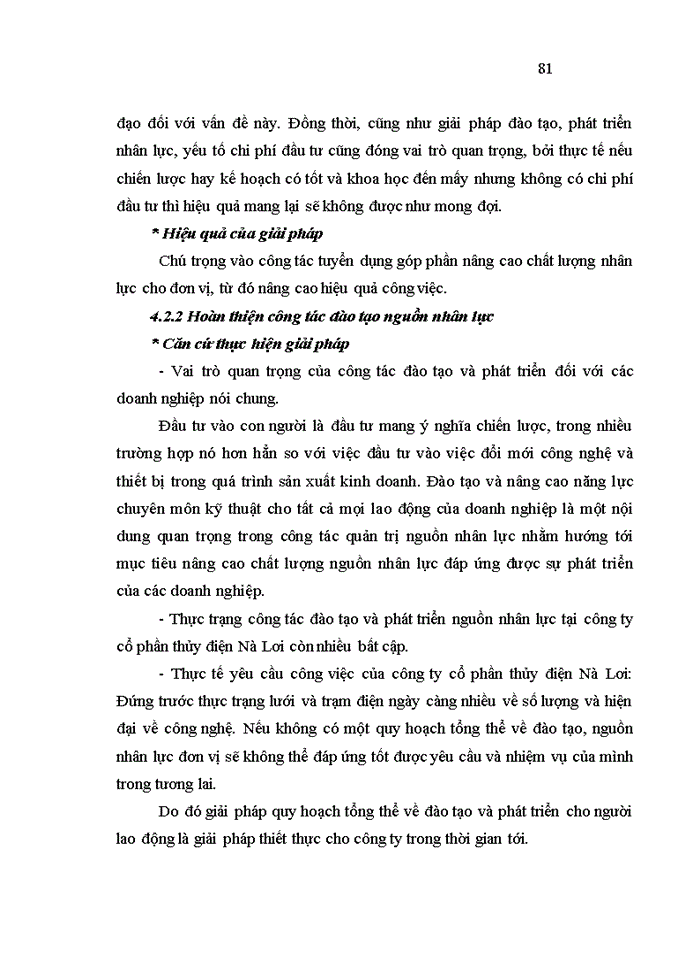 image for page Nâng cao chất lượng nguồn nhân lực tại Công ty Cổ phần thủy điện Nà Lơi