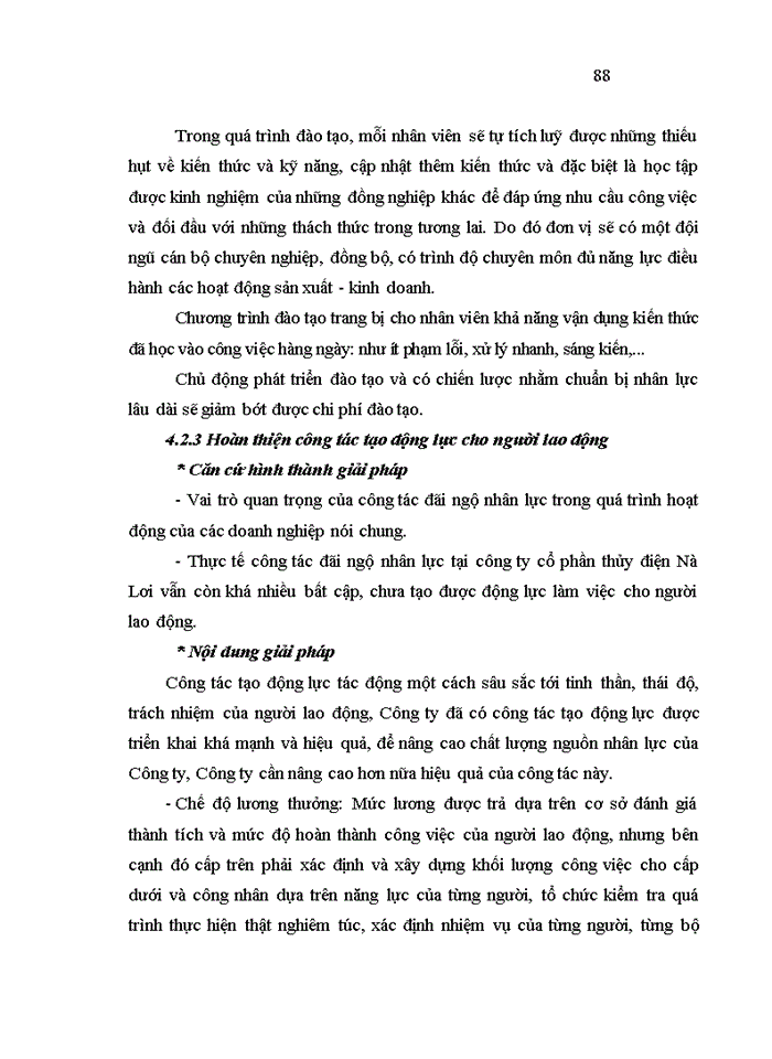 image for page Nâng cao chất lượng nguồn nhân lực tại Công ty Cổ phần thủy điện Nà Lơi