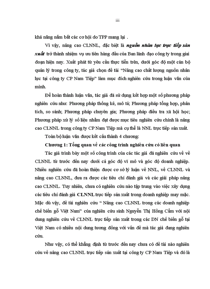 image for page Nâng cao chất lượng nguồn nhân lực tại công ty cổ phần Nam Tiệp