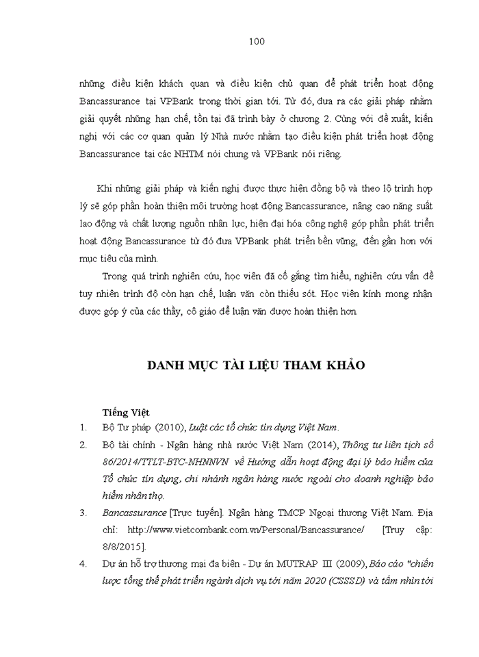 image for page Hoạt động Bancassurance tại Ngân hàng TMCP Việt Nam Thịnh Vượng