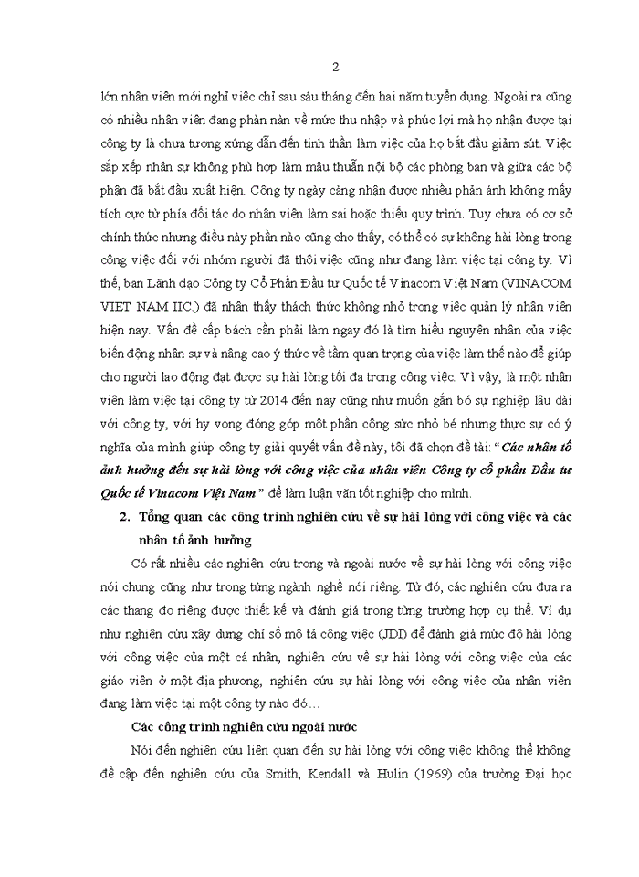 image for page Các nhân tố ảnh hưởng đến sự hài lòng với công việc của nhân viên Công ty cổ phần Đầu tư Quốc tế Vinacom Việt Nam