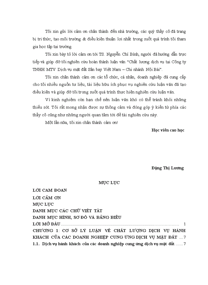 image for page Chất lượng dịch vụ hành khách của Công ty TNHH MTV Dịch vụ mặt đất Sân bay Việt Nam – chi nhánh Nội Bài