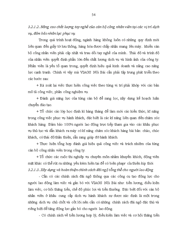 image for page Chất lượng dịch vụ hành khách của Công ty TNHH MTV Dịch vụ mặt đất Sân bay Việt Nam – chi nhánh Nội Bài