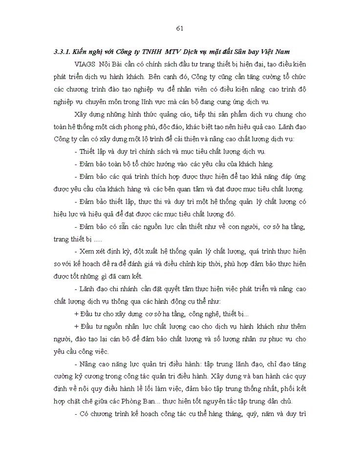 image for page Chất lượng dịch vụ hành khách của Công ty TNHH MTV Dịch vụ mặt đất Sân bay Việt Nam – chi nhánh Nội Bài