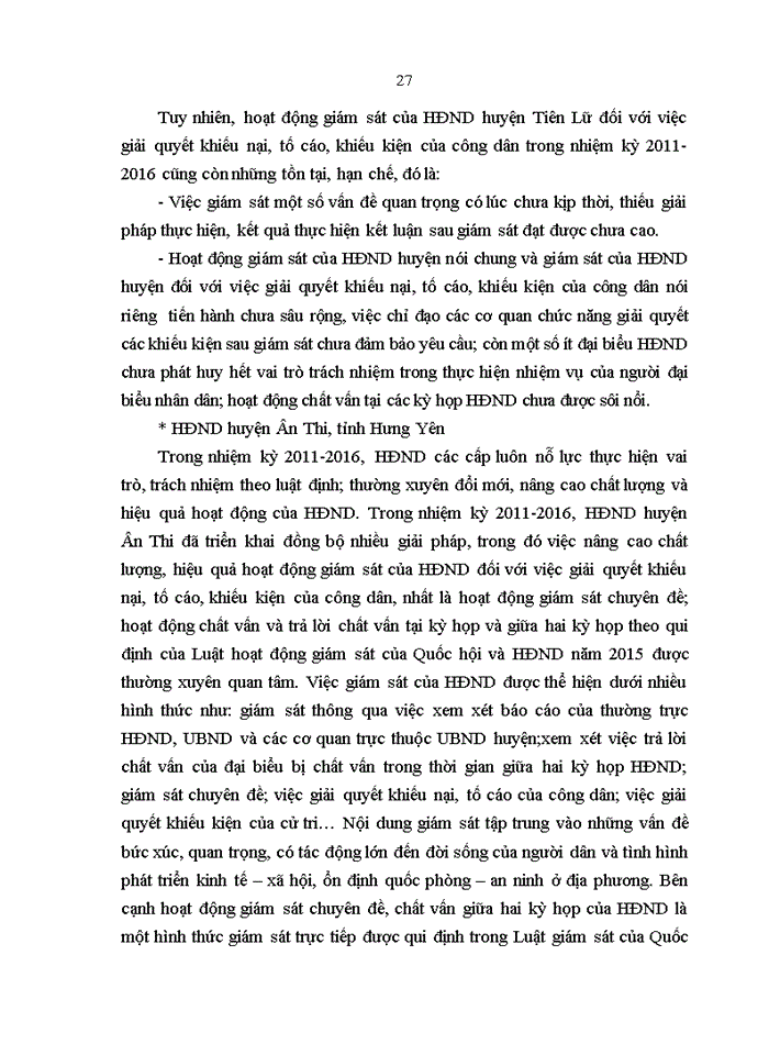 image for page Giám sát của Hội đồng nhân dân huyện Phù Cừ đối với việc giải quyết khiếu nại, tố cáo, khiếu kiện của công dân