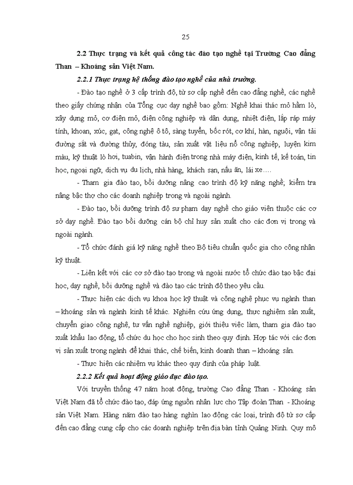 image for page Nâng cao chất lượng đào tạo nghề tại Trường Cao Đẳng nghề mỏ Hồng Cẩm