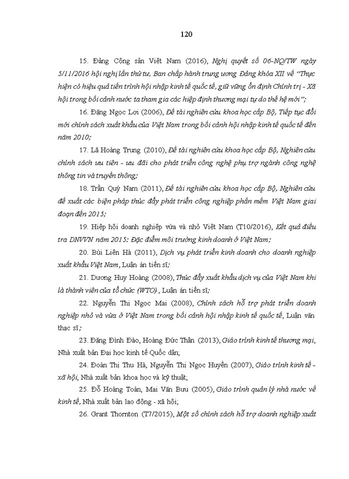 image for page Nghiên cứu chính sách hỗ trợ của nhà nước đối với các doanh nghiệp vừa và nhỏ trong lĩnh vực xuất khẩu phần mềm tại Việt Nam