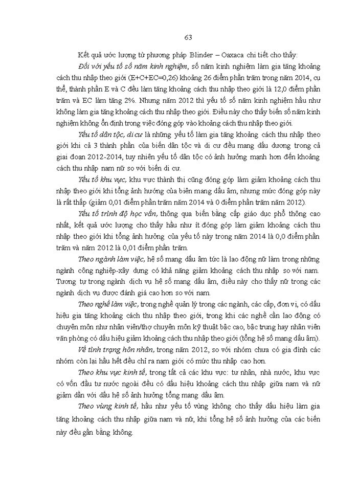 image for page Bình đẳng giới về thu nhập ở Việt Nam giai đoạn 2012-2014