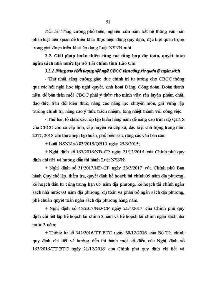 image for page Hoàn thiện công tác tổng hợp dự toán, quyết toán ngân sách nhà nước tại Sở Tài chính tỉnh Lào Cai